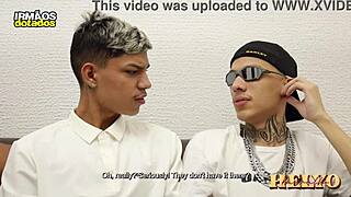 Double penetration fun with an emo gay couple