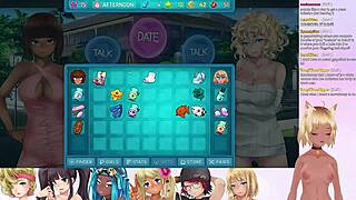Livestream of Vtuber Lewdneko playing HuniePop 2: Double Date Part 6