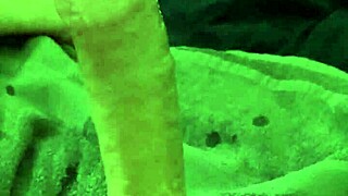 Solo man's internal cumshot with X900d in Fleshlight