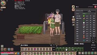 Three girls fight for their lives on a deserted island in a crazy animehentai game