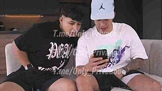 Gay masturbation with cam4 fun: Colombian stallions Camilo Quonez and Danner Mendez