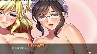 Holy crap, maid-san orgy in final game scene! Insane!