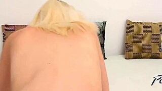 Skinny blonde gets her first taste of hardcore POV action