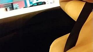 Monica Lima shows her big tits while taking a bus in Sao Paulo