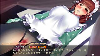 Maid-san to boin game Hozuki scene 2 in English
