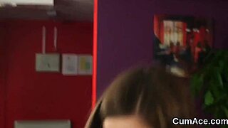 A sex doll gets a facial with cum in this POV blowjob video