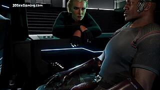3D game features blonde prostitute giving driver a blowjob