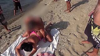 There is a cum party on the beach and my ass is open for everyone