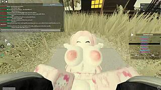 Big ass Roblox babe gets assfucked and cum inside her