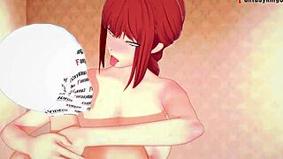 See through Makima's chainsaw-wielding sex in 3D hentai