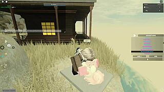 Big ass Roblox babe gets assfucked and cum inside her
