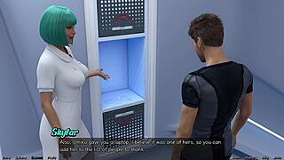 Hot black women in 3D cartoon Stranded in space 5