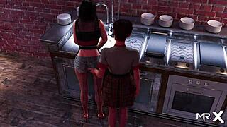 Commented gameplay of the visual novel-style porn game Fashionbusiness