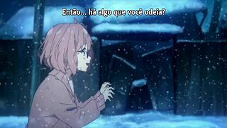 Kyoukai no Kanata 12 with Portuguese subtitles in 1080p HD