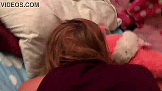 Cum-covered face and balls licking in a wild dorm scene