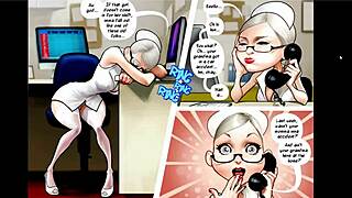 Hentai nurse in hot comic action at night