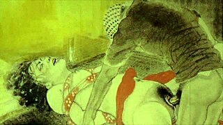 Erotica in the form of illustrations from the past