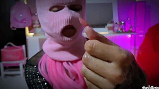 Lactating girlfriend gives a sexy oiled massage and handjob