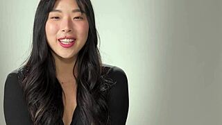 Petite Korean teen Elle Lee's naughty solo pleasure show