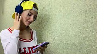 Wow, Horny Girl Teases Classmate and Gets Cum Covered!