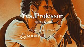 Femdom professor punishes naughty student with hot cum shot