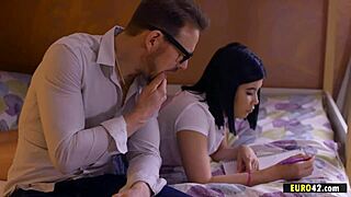 Brunette lady gets kinky with her stepfather