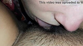Lesbian couple enjoys romantic Halloween sex in the rain