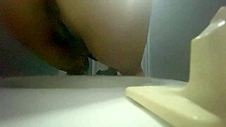 Nurse caught on camera in the bathroom by unknown stalker