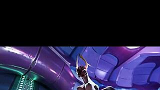 A hot girl from the sangheili is fucking with her man, showcasing passion