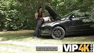 Texas Patti Seduces Men in Public Car Scene. Hot Mature Brunette Turns Up the Heat Outdoors!