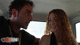 Uh, young Spanish redhead Monica Ledesma banged outdoors, ya know
