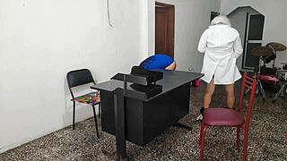 Doctor and secretary ignite passion in office
