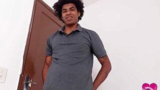 Unbelievable squirting while fucking in ass with BBC electrician