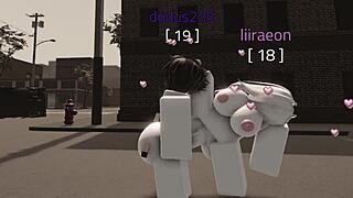 uhh, white slut playin’ roblox gets banged hard like a toy, damn!