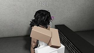 uhh, white slut playin’ roblox gets banged hard like a toy, damn!