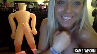 Watch this hot blonde on free webcam showing her tits 😘 voyeur style