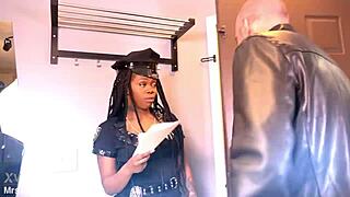 you will get caught so dont run rough deepthroat interracial police cock cumshot