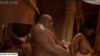 Farah harcol Iljah-val hardcore deepthroat párbajban nagy segggel és cicikkel 3D-ben?