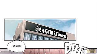 i messed up my yoga poses with this hentai chick in cfnm workout