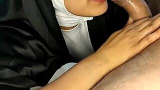 Nun enjoys swallowing cum with a cheeky grin