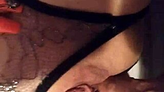 The blonde Spanish amateur in lingerie eagerly takes a big cock deep inside her pussy.