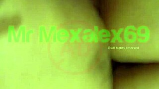 Mexican teen's intense orgasm from deep anal pounding