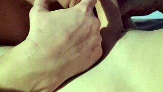 wife gives sloppy blow job with deepthroat and homemade fun