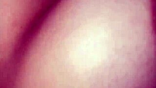 hot teen brunette gets facial cumshot all over!