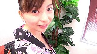 Japanese doll-like glamorous lady in elegant pose