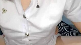 เอ่อ สาวมหาลัยไทยโดน creampied ในวิดีโอทำเอง! 😍