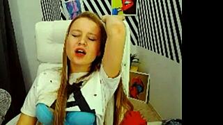 Alicebush starts MASTURBATING in her room