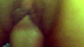 wet tight native pussy gets cum filled