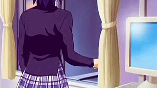 i watch the horny hentai babe ride that monster dick