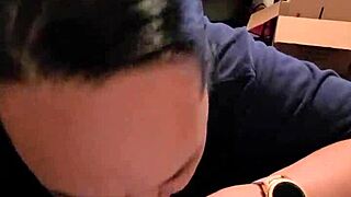 She says, 'I love sucking this cock in a deep blowjob'